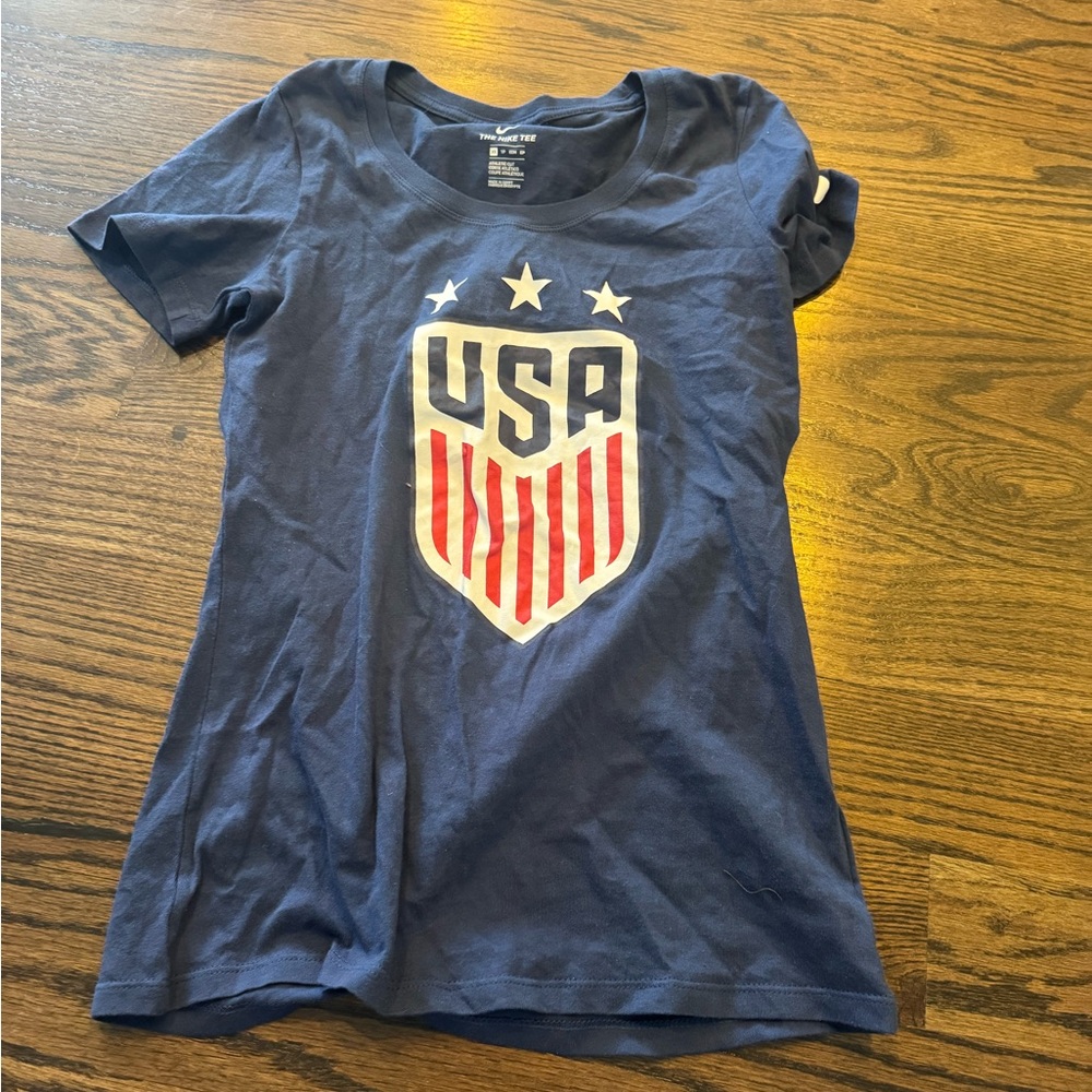 Nike Women's Blue USA Shield Tee